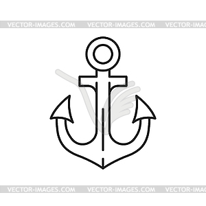 Anker anchor marine object naval heraldry icon - vector image