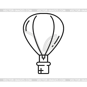 Aerostat hot air balloon with Swiss flag - royalty-free vector image