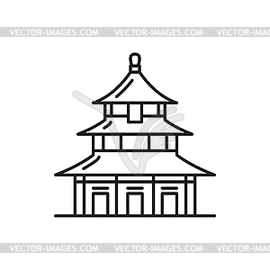 Asian Temple of Heaven Chinese pagoda - vector clip art