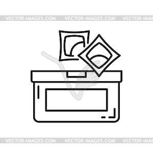 Dishwasher tabs or laundry gel tablets - vector image