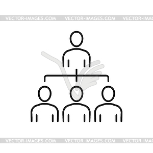 Meeting chat conference, boss and entrepreneurs - vector clip art