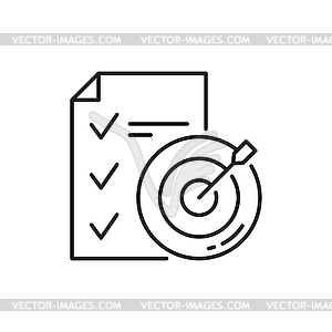 To-do list and accomplished goal icon - vector clipart