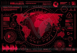 HUD ui, futuristic user interface and infographics - vector clip art