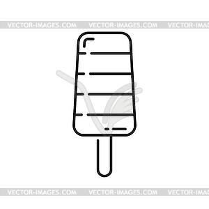 Glazed frozen fruit juice icecream glaze on stick - vector clipart / vector image