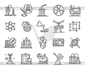 Genetics medicine, physics, chemistry and biology - vector clipart