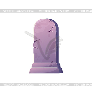 Tombstone headstone isolate marker gravestone icon - vector clip art
