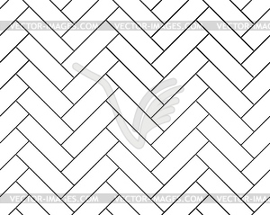 Herringbone parquet tile seamless pattern, bricks - vector clipart