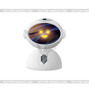 Chatbot virtual AI service support robot chat bot - vector clipart