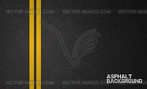 Asphalt road texture background, tarmac surface - vector clip art