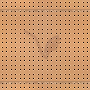 Realistic peg board seamless pattern, pegboard - vector EPS clipart