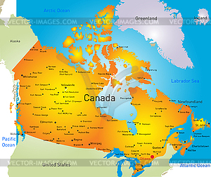 Канада - векторное графическое изображение