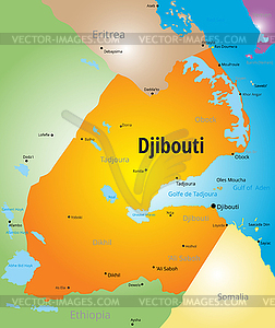 Djibouti - vector EPS clipart