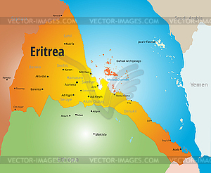 Eritrea - stock vector clipart