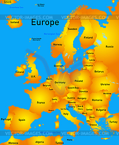 Европа - иллюстрация в векторе