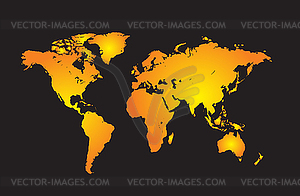 World map - vector clipart