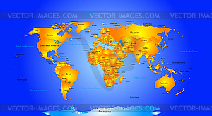 World map - vector clipart