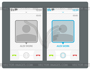 Smart phone user interface - vector clip art