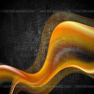 Abstract grunge wavy background - vector clip art