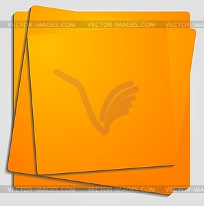 Vibrant orange template - vector image