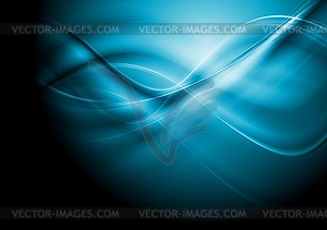 Bright blue abstract background - vector clip art