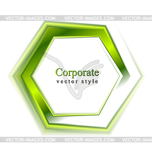 Bright green tech logo - vector clipart