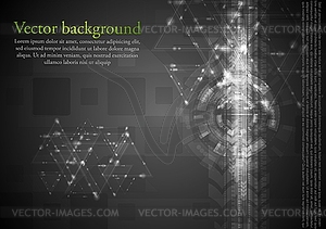 Dark hi-tech background - royalty-free vector image