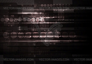 Dark hi-tech backdrop - vector clipart