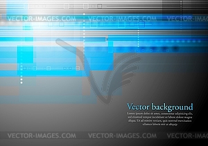 Colourful blue tech backdrop - vector image