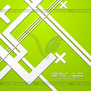 Green colourful technical background - vector image