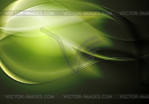 Green waves background - vector clip art