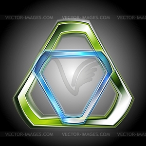 Colourful abstract shapes. logo - vector clip art