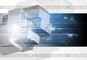 Blue technology design - vector image