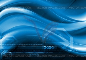 Dark blue abstract background - vector image