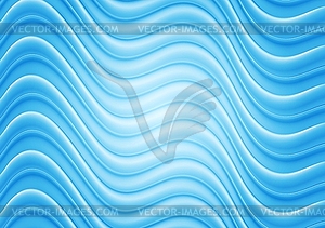 Bright blue wavy template - vector clipart