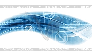 Modern technology wave background - vector image