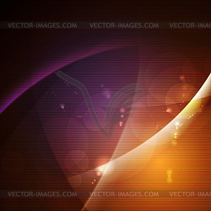 Dark glowing waves design - vector clipart