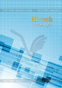 Colourful abstract hi-tech - vector clip art