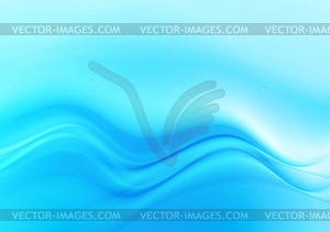 Bright blue waves design - vector image