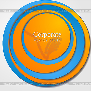 Abstract bright corporate design - vector image