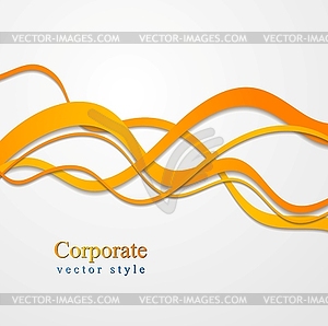 Elegant wavy color design - vector EPS clipart