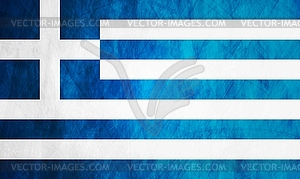 Greek grunge flag - vector clip art