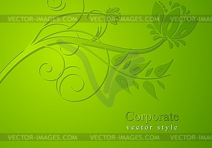 Bright floral background - vector clipart / vector image
