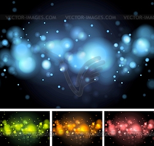 Colorful shiny lights - vector clip art