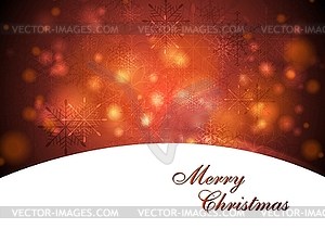 Elegant waves Christmas design - vector clip art