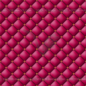 Button-tufted leather background - vector clipart