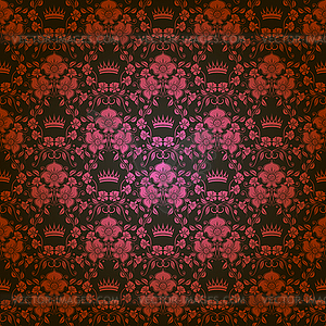 Damask seamless floral pattern - vector EPS clipart