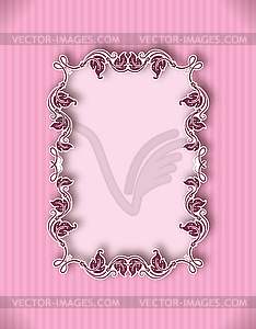 Template frame design for greeting card - vector clip art