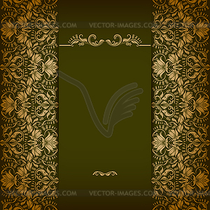 Elegant background with lace ornament - vector clipart