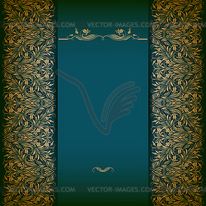 Elegant background with lace ornament - vector image