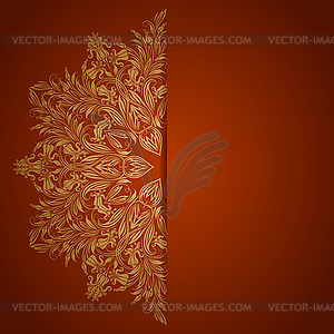 Elegant background with lace ornament - vector clip art